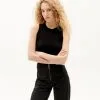 Thinking Mu Débardeur Coton Biologique - Juliette -Thinking Mu Soldes THINKING MU Top JULIETTE noir