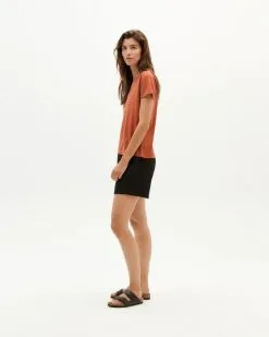 Thinking Mu T-shirt Chanvre - Clavel -Thinking Mu Soldes THINKING MU Tshirt CLAVEL Brique 2