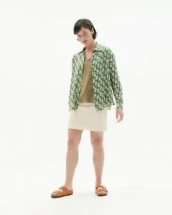 Thinking Mu T-shirt Chanvre - Clavel -Thinking Mu Soldes THINKING MU Tshirt CLAVEL kaki 2