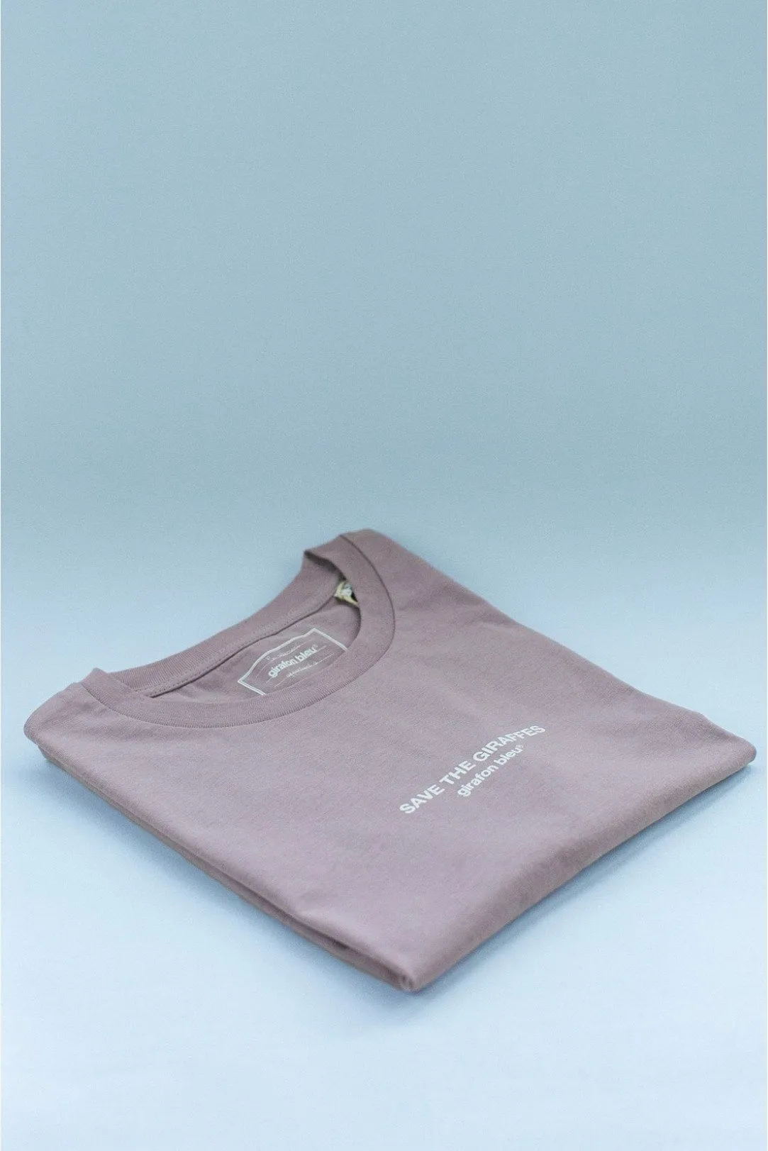 Girafon Bleu T-shirt Coton Biologique - Save The Giraffes 5 Girafon Bleu T-shirt Coton Biologique - Save The Giraffes – Image 3