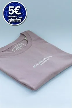 Girafon Bleu T-shirt Coton Biologique - Save The Giraffes