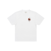 O.Slow T-shirt En Coton Bio - Flower -Thinking Mu Soldes WHITE FLOWER FRONT