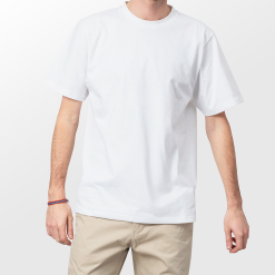 O.Slow T-shirt En Coton Bio - Plain 8 O.Slow T-shirt En Coton Bio - Plain -Thinking Mu Soldes WHITE PLAIN PORTE