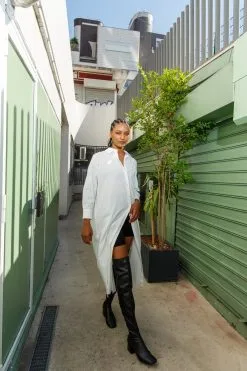 BAGARREUSE Robe Coton Upcyclé - Chemise Marlon