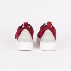 Balt Baskets Rouges En Fibres Recyclées - Knit Restart -Thinking Mu Soldes balt knit restart sneakers burgundy 3
