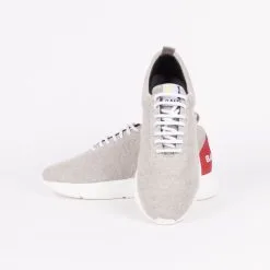 Balt Baskets Grises En Fibres Recyclées - Knit Restart -Thinking Mu Soldes balt knit restart sneakers grey 4