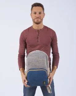 Bhangara Sac à Dos Chanvre - Bara -Thinking Mu Soldes bara azur m1