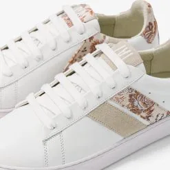 Caval Baskets En Cuir - Beige Floral -Thinking Mu Soldes beigefloral detail