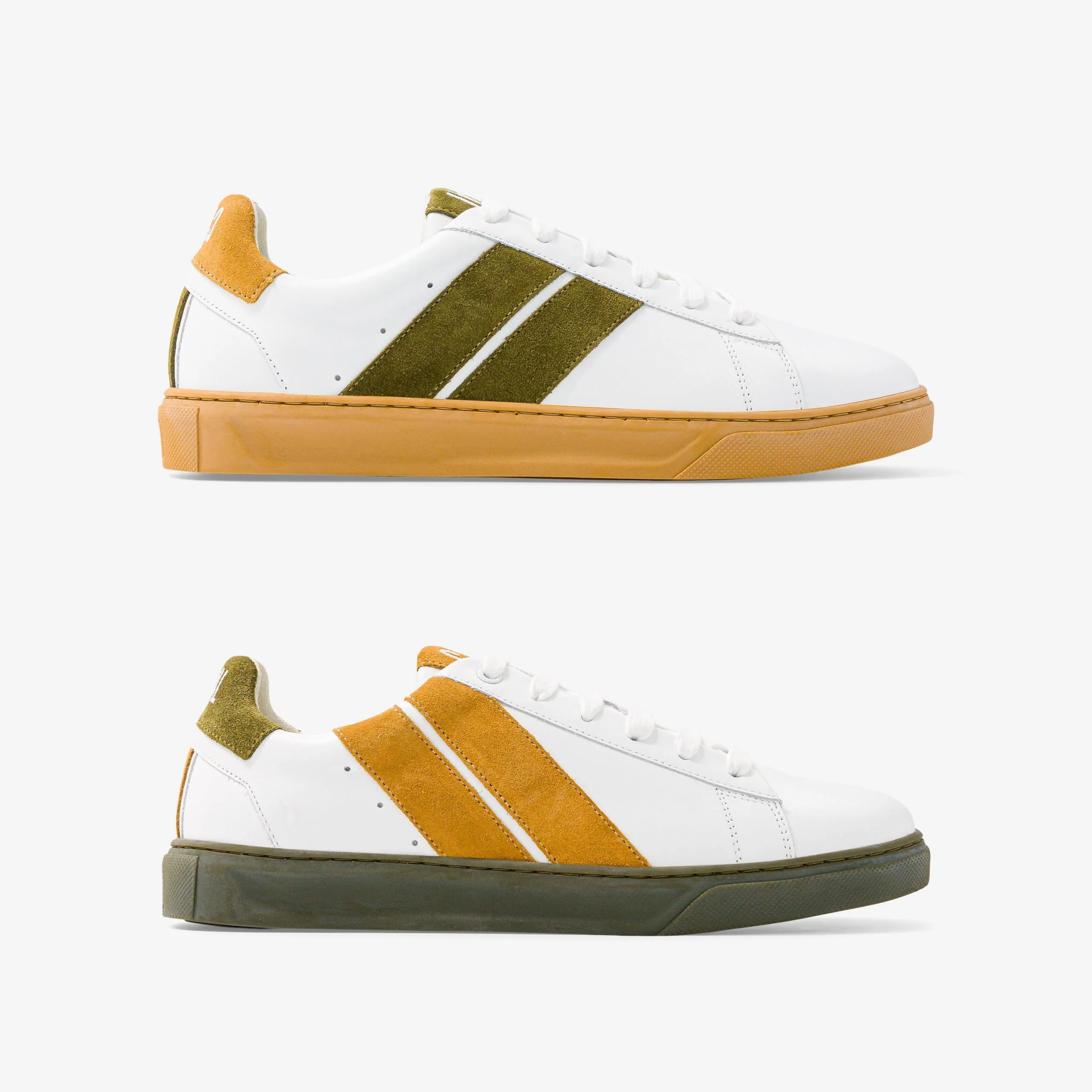 Caval Baskets En Cuir - Green Camel 3 Caval Baskets En Cuir - Green Camel