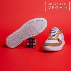 ME.LAND Baskets Curry En Fibres Recyclées - Evan -Thinking Mu Soldes evan vegan sneaker in white and curry recycled nylon 733287