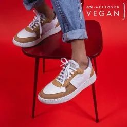 ME.LAND Baskets Curry En Fibres Recyclées - Evan -Thinking Mu Soldes evan vegan sneaker in white and curry recycled nylon 996898