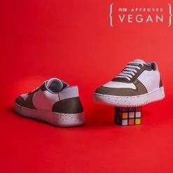 ME.LAND Baskets Khaki En Fibres Recyclées - Evan -Thinking Mu Soldes evan vegan sneaker in white and khaki recycled nylon 818579