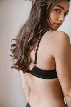 Studio Pomalo Soutien-gorge Noir Tencel® - Prima -Thinking Mu Soldes lingerie eco responsable POSI 7
