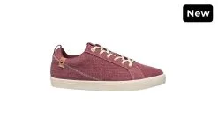 Saola Shoes Baskets Bordeaux En Fibres Recyclées - Cannon Canvas