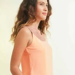 Muudana Top Coton Upcyclé - Apsara -Thinking Mu Soldes mode ethique femme top soie coton peche cote