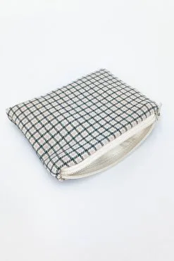 Homonoia Porte-monnaie Matière Upcyclée -Thinking Mu Soldes portemonnaiecarreaux3