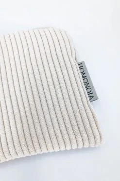 Homonoia Porte-monnaie Matière Upcyclée -Thinking Mu Soldes portemonnaieveloursecru4