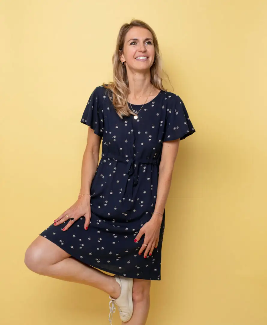 April & C Robe Courte Lenzing® Ecovero® - Cyrielle 4 April & C Robe Courte Lenzing® Ecovero® - Cyrielle – Image 2