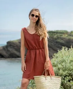 April & C Robe Courte Lin - Mathilde