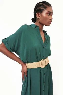 17H10 Robe Lenzing® Ecovero® - Nairobi 17 17H10 Robe Lenzing® Ecovero® - Nairobi -Thinking Mu Soldes robe nairobi emeraude robe 17h10 682071