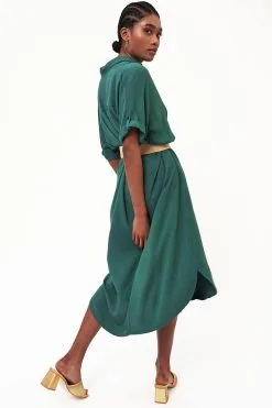 17H10 Robe Lenzing® Ecovero® - Nairobi 19 17H10 Robe Lenzing® Ecovero® - Nairobi -Thinking Mu Soldes robe nairobi emeraude robe 17h10 952006