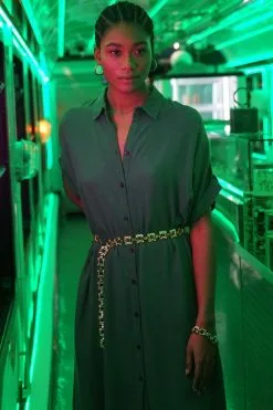 17H10 Robe Lenzing® Ecovero® - Nairobi 16 17H10 Robe Lenzing® Ecovero® - Nairobi -Thinking Mu Soldes robe nairobi emeraude robe 17h10 991776