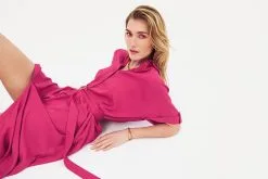 17H10 Robe Lenzing® Ecovero® - Nairobi -Thinking Mu Soldes robe nairobi framboise robe 17h10 171029