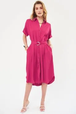 Thinking Mu Soldes -Thinking Mu Soldes robe nairobi framboise robe 17h10 295817