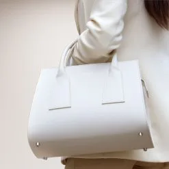 Lerisa Sac à Main En Fibres Recyclées - L -Thinking Mu Soldes sac vegan made in France beige Lerisa