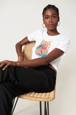 17H10 T-shirt Coton Biologique - La Force 9 17H10 T-shirt Coton Biologique - La Force -Thinking Mu Soldes t shirt tarot la force top 17h10 471302