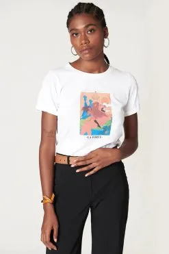 17H10 T-shirt Coton Biologique - La Force 8 17H10 T-shirt Coton Biologique - La Force -Thinking Mu Soldes t shirt tarot la force top 17h10 601673