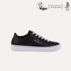 BEFLAMBOYANT Basket Matières Recyclées - Manimal -Thinking Mu Soldes vegan shoes beflamboyant manimal black side view