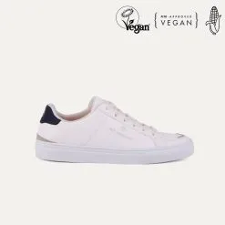 BEFLAMBOYANT Basket Matières Recyclées - Manimal 8 BEFLAMBOYANT Basket Matières Recyclées - Manimal -Thinking Mu Soldes vegan shoes beflamboyant manimal navy side view