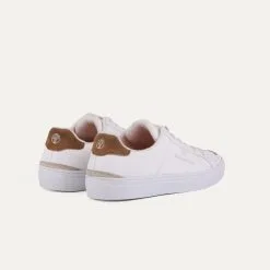 BEFLAMBOYANT Basket Matières Recyclées - Manimal -Thinking Mu Soldes vegan shoes beflamboyant manimal oak rear view