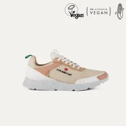 BEFLAMBOYANT Basket Matières Recyclées - Street -Thinking Mu Soldes vegan shoes beflamboyant street vainilla side view