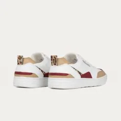 BEFLAMBOYANT Basket En Pet Recyclé - UX68 -Thinking Mu Soldes vegan shoes beflamboyant ux68 leopard rear view