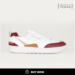 BEFLAMBOYANT Basket En Pet Recyclé - UX68 -Thinking Mu Soldes vegan shoes beflamboyant ux68 wine side view