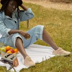 BEFLAMBOYANT Basket En Pet Recyclé - UX68 -Thinking Mu Soldes vegan sneakers almond real people