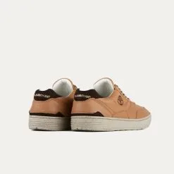 BEFLAMBOYANT Basket En Pet Recyclé - UX68 10 BEFLAMBOYANT Basket En Pet Recyclé - UX68 -Thinking Mu Soldes vegan sneakers caramel rear
