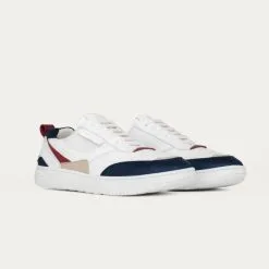 BEFLAMBOYANT Basket En Pet Recyclé - UX68 -Thinking Mu Soldes vegan sneakers navy front