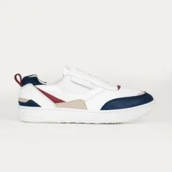 BEFLAMBOYANT Basket En Pet Recyclé - UX68 -Thinking Mu Soldes vegan sneakers navy side